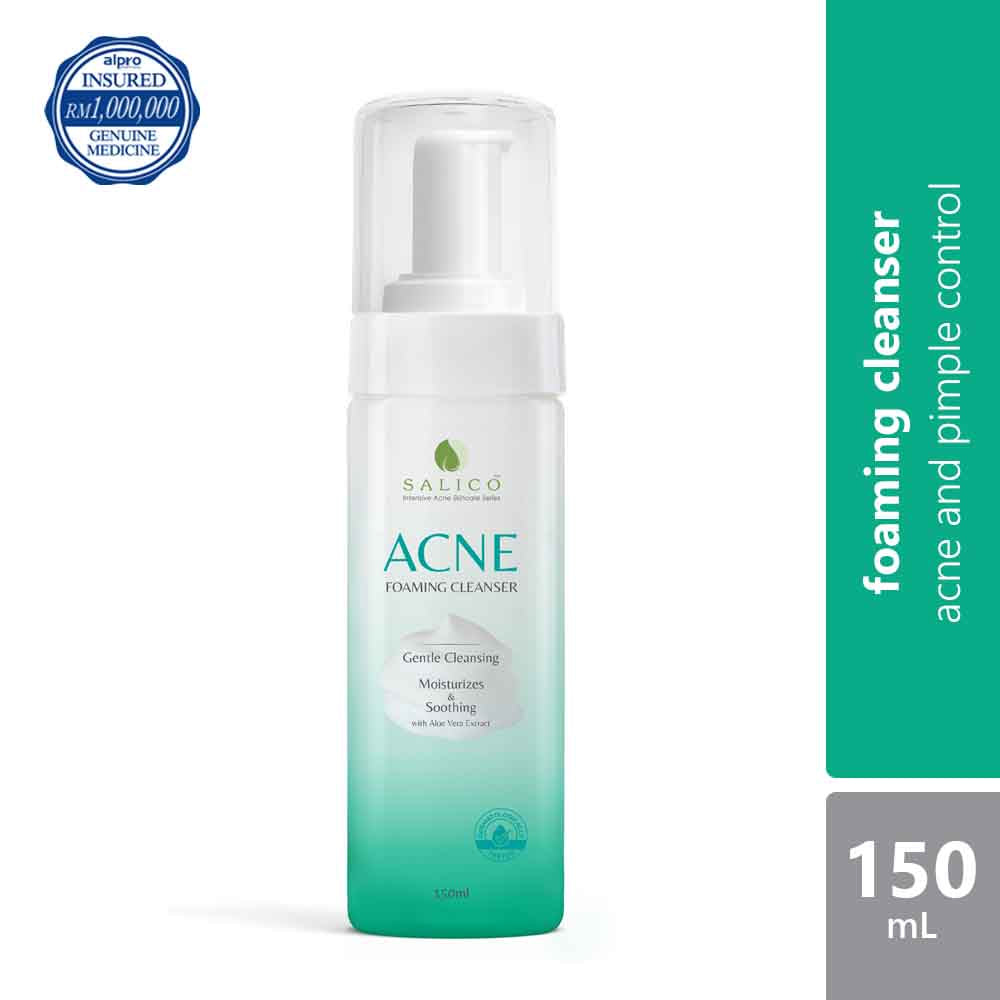 salico-acne-foaming-cleanser-150ml-moisturising-soothing-with-aloe-vera-extract
