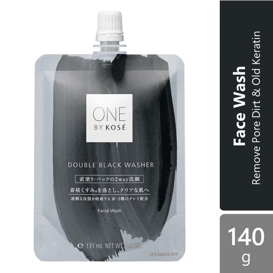 one-by-kose-double-black-washer-140g-to-decide-later-kit-or-normal-remove-pore-dirt-old-keratin