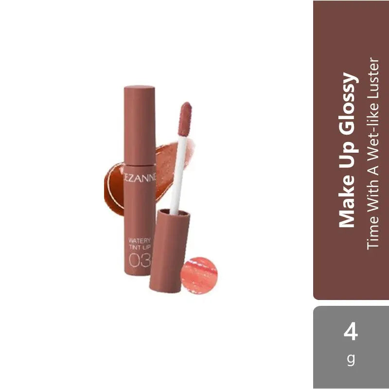 Cezanne Watery Tint Lip (01 Natural Pink/ 02 Coral Red/ 03 Beige Brown) | Long Lasting and Non Sticky Cezanne