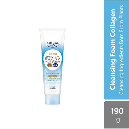 kose-cosmeport-softymo-cleansing-foam-190g-collagen-hyaluronic-acid-white product image 1