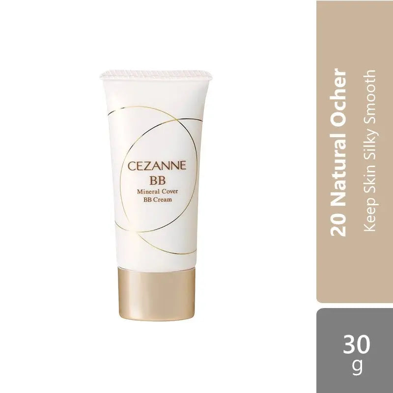 Cezanne Mineral Cover Bb Cream (00 Bright Beige/10 Bright Ocher/20 Natural Ocher)|Keep Skin Silky Smooth Cezanne