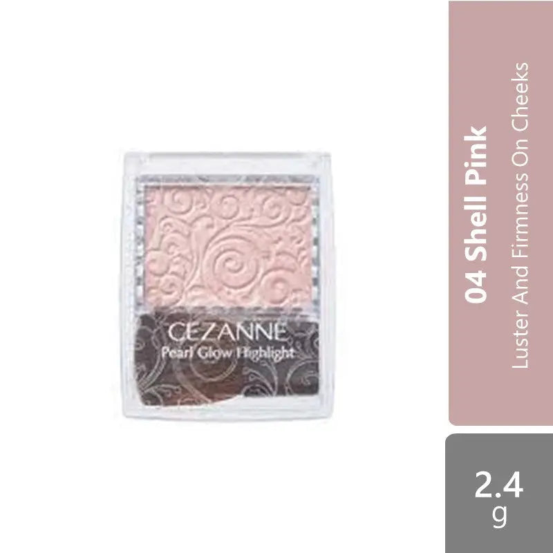 Cezanne Pearl Glow Highlight (01 Champagne Beige/02 Rose Beige/04 Shell Pink) |  Luster And Firmness On Cheeks Cezanne
