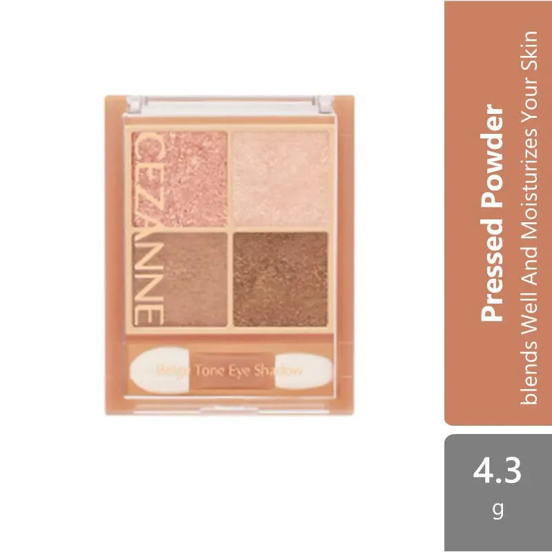 Cezanne Beige Tone Eye Shadow (01/02/03/04) |blends Well And Moisturizes Your Skin Cezanne