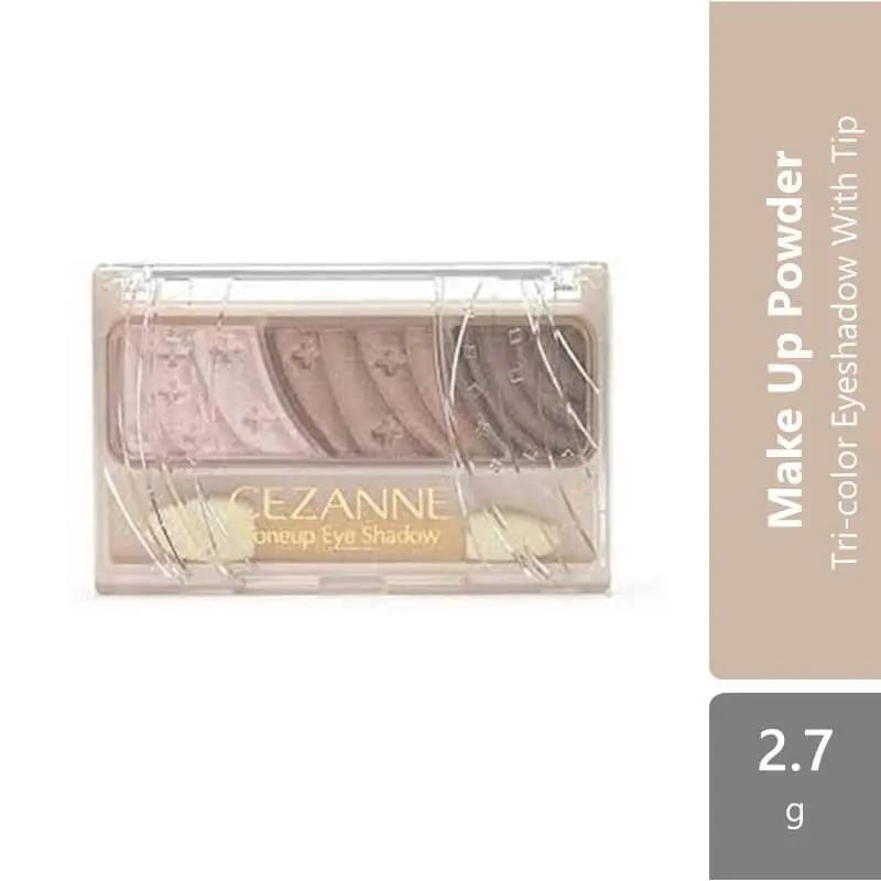 cezanne-toneup-eye-shadow-01-natural-brown-04-pink-brown-06-orange-cassis-07-red-brown-tri-color-eyeshadow-with-tip product image 1