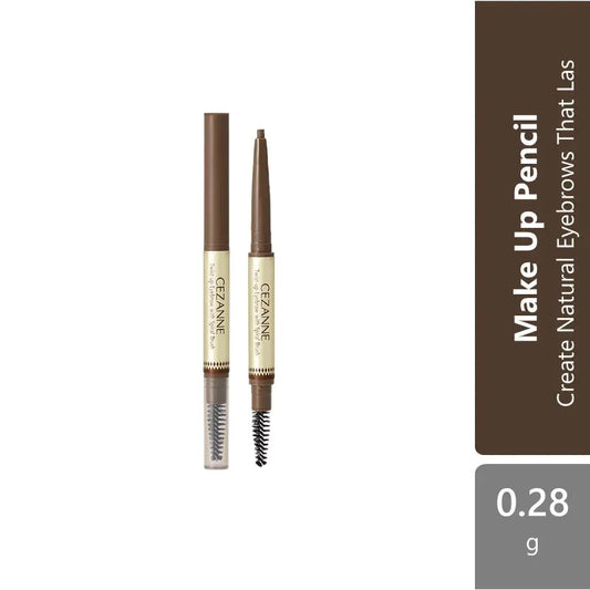 Cezanne Twist-up Eyebrow With Spiral Brush (01 Light Brown/02 Olive Brown/Brush 03 Natural Brown/05 Natural Gray) Xatramed