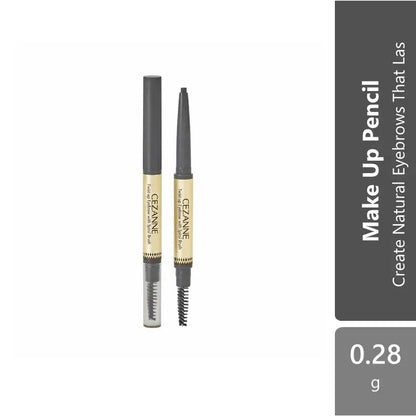 Cezanne Twist-up Eyebrow With Spiral Brush (01 Light Brown/02 Olive Brown/Brush 03 Natural Brown/05 Natural Gray) Xatramed
