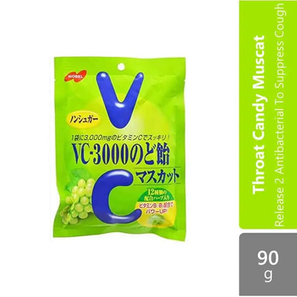 nobel-vc-3000-90g-nodoame-nodo-candy-muscat-release-2-antibacterial-to-suppress-cough product image 1