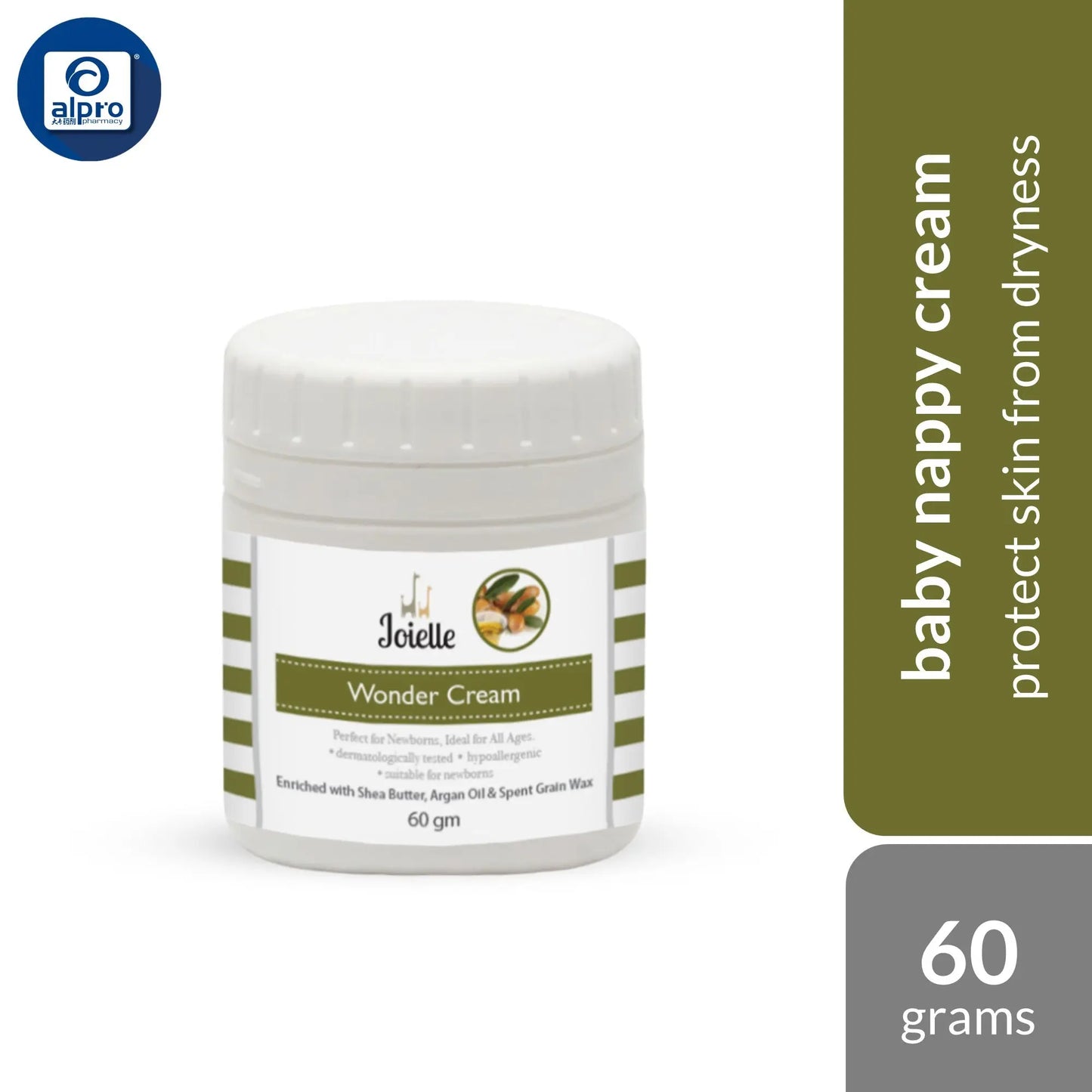 Joielle Baby Wonder Cream Nappy Cream 60g | Protects Skin from Dryness Joielle