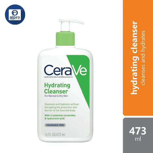 Cerave Hydrating Cleanser 473ml | Cleanses And Hydrates Cerave