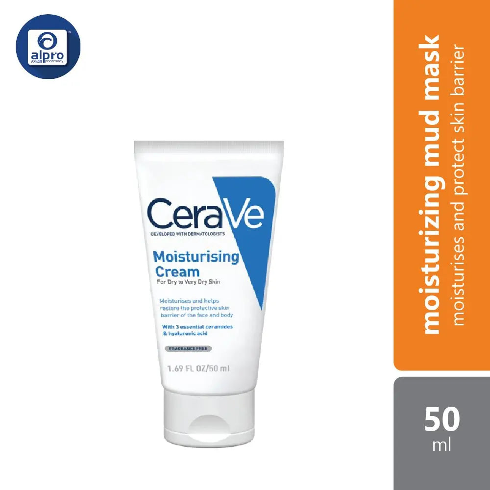 Cerave Moisturizing Cream 50ml | Restore The Look And Feel Of Smooth Cerave