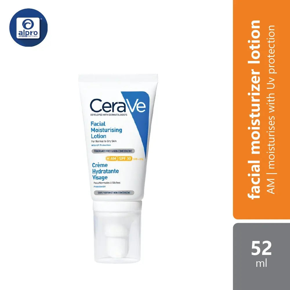 Cerave AM Facial Moisturizer Lotion 52ml | Moisturizes And Protects The Skin UV Cerave