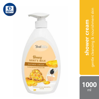 boditalks-goats-milk-shower-cream-honey-1000ml-nourishes-and-moisturizes-the-skin