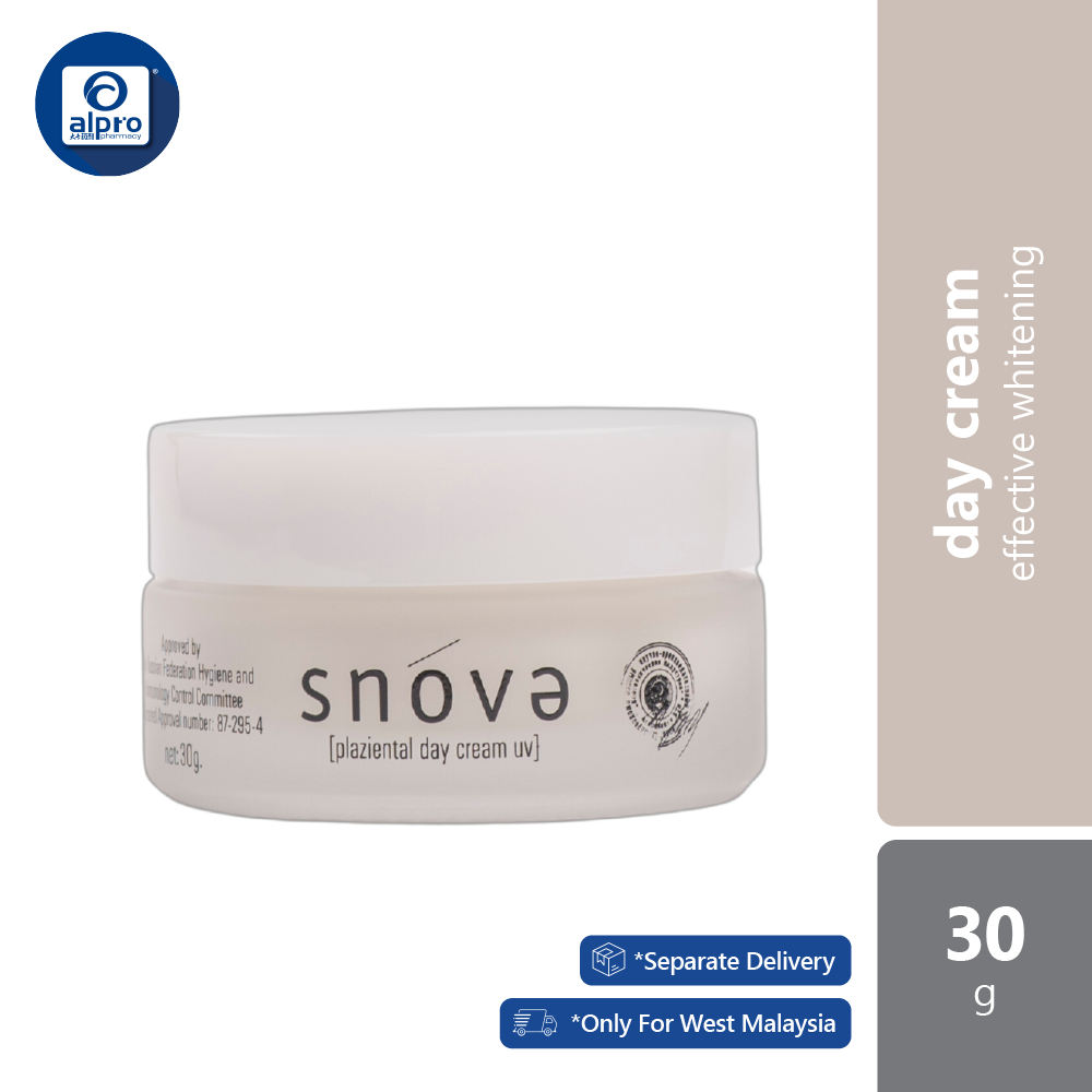 snova-plaziental-day-cream-uv-30g-non-muslim-friendly-for-spot-brightening