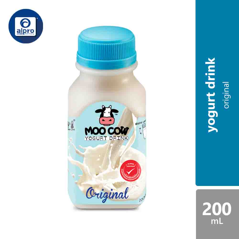 moo-cow-yogurt-drink-200ml-original-strawberry-blueberry-mango-bandung-kasturi product image 1