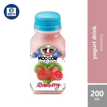 moo-cow-yogurt-drink-200ml-original-strawberry-blueberry-mango-bandung-kasturi product image 1