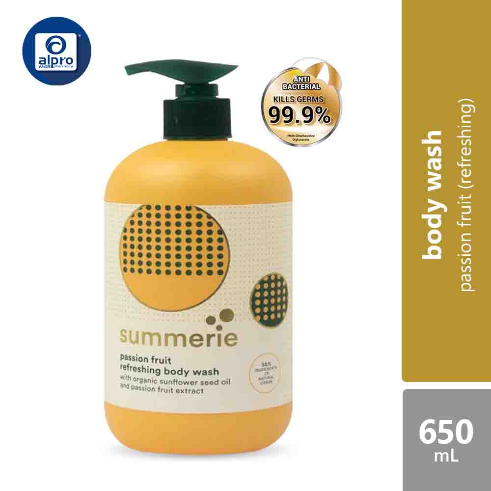 summerie-refreshing-purifying-body-wash-650ml-passion-fruit-chamomile-grapefruit product image 1