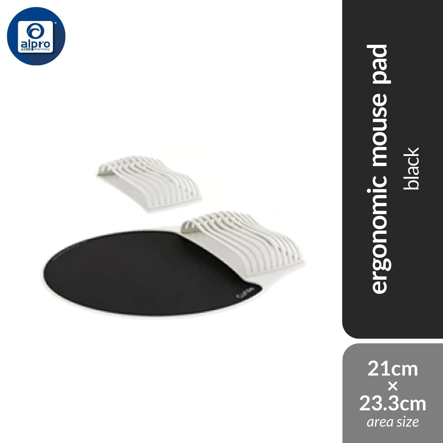 Curble Mouse Pad 1s (Grey/ Orange/ Navy/ Black) | Ergonomic Design Alpro Pharmacy