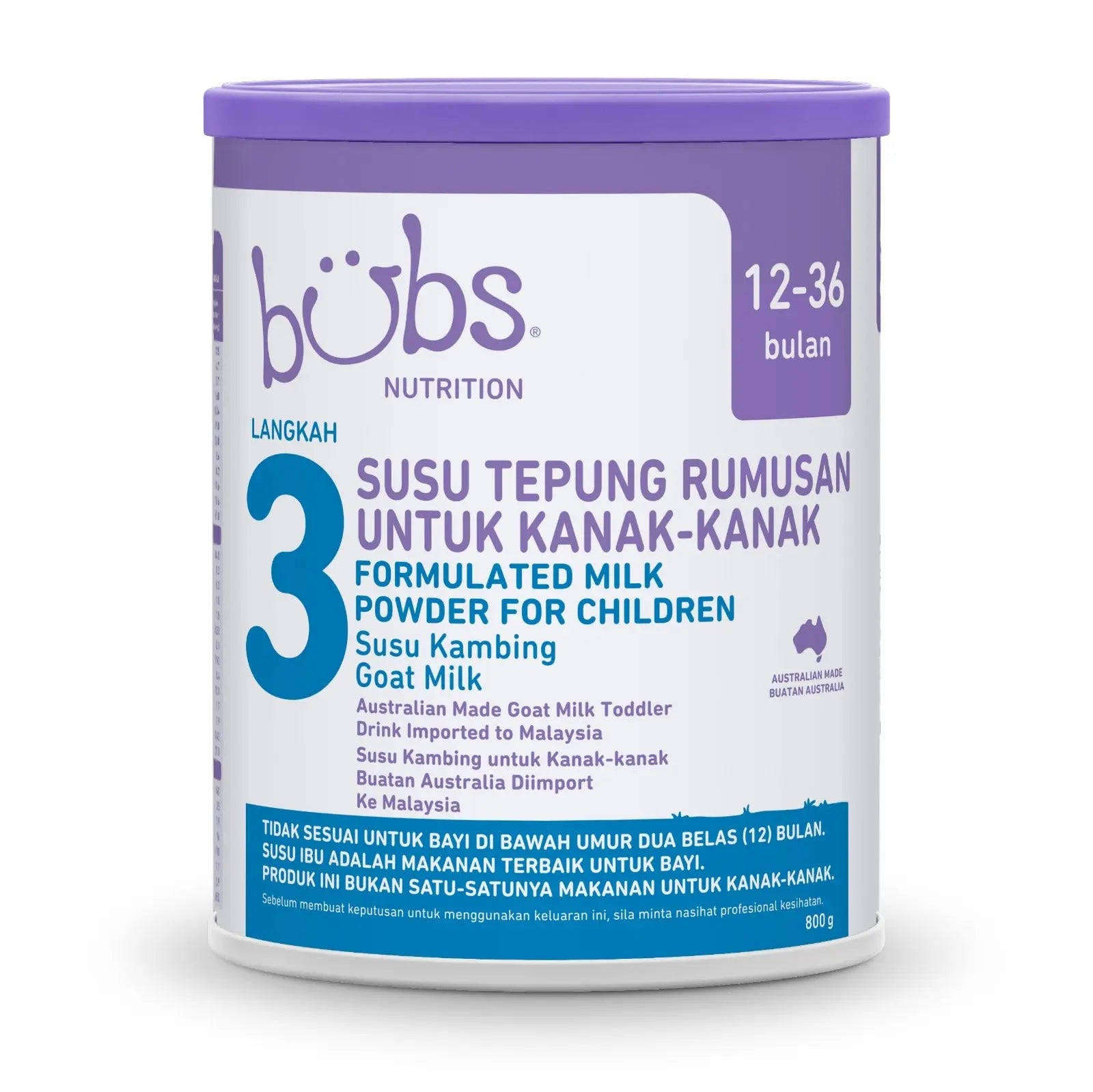 Bubs Advanced Plus+ Goat Toddler Milk Drink Stage 3 (12-36 months)