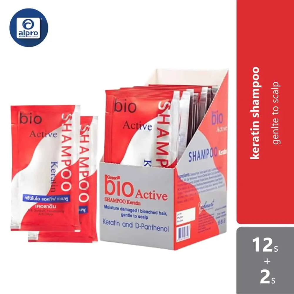 green-bio-active-keratin-shampoo-sachet-25ml-12s-free-2s-deeply-replenishes-moisture-and-hydrate
