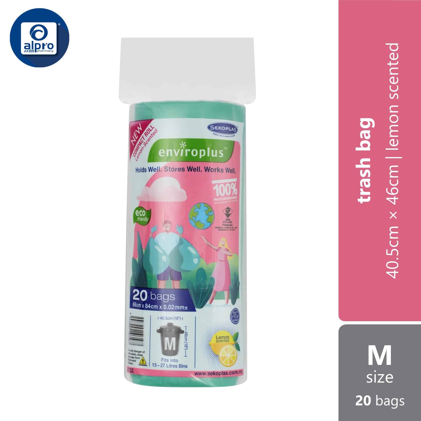 sekoplas-enviroplus-compact-roll-photo-s-m-l-lemon-scented product image 1
