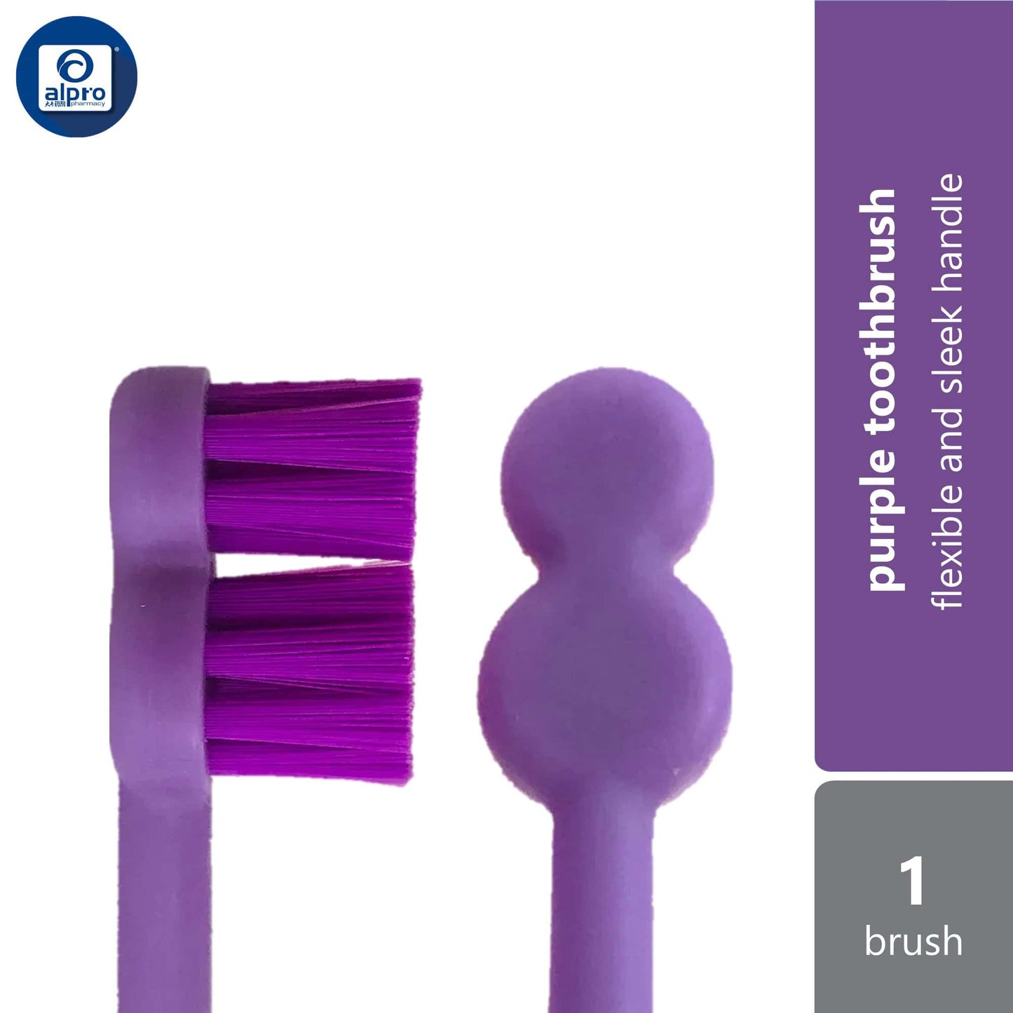 one-morning-toothbrush-green-purple-blue-red-1s-flexible-and-sleek-handle product image 1