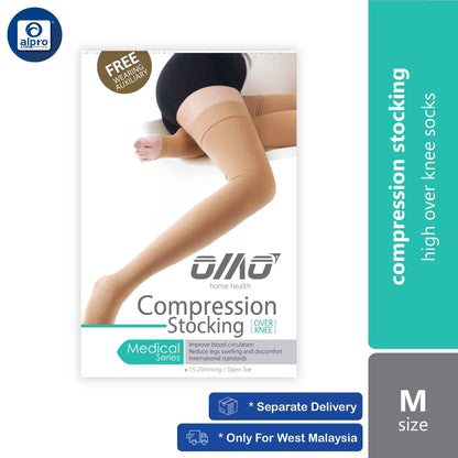 omo-compression-stocking-over-knee-1-pair-xs-s-m-l-xl-xxl-mos-high-over-knee-socks product image 1