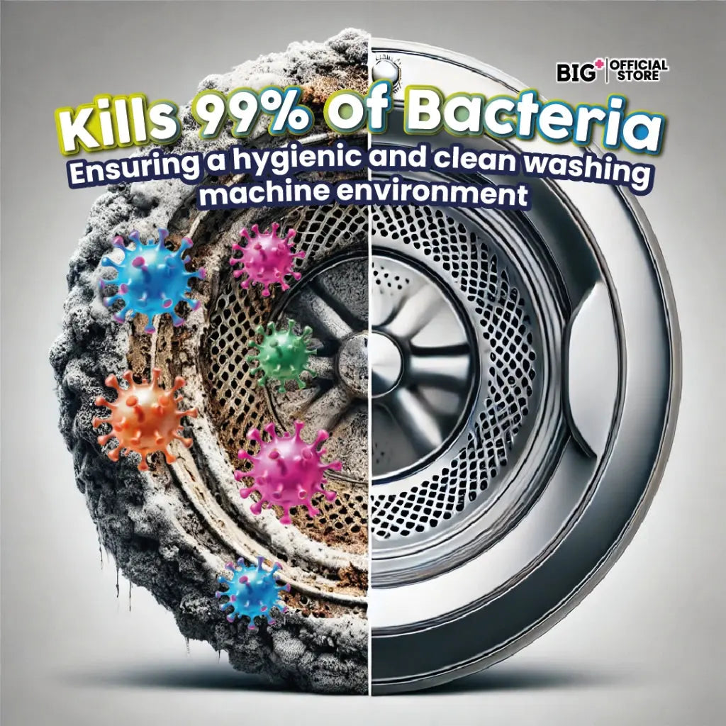 Big+ Active CleanMax Washer Cleaner 125g ×3s | Eliminate Odours & Compatible To All Washing Machines Big+