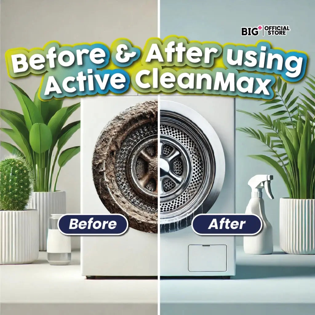 Big+ Active CleanMax Washer Cleaner 125g ×3s | Eliminate Odours & Compatible To All Washing Machines Big+