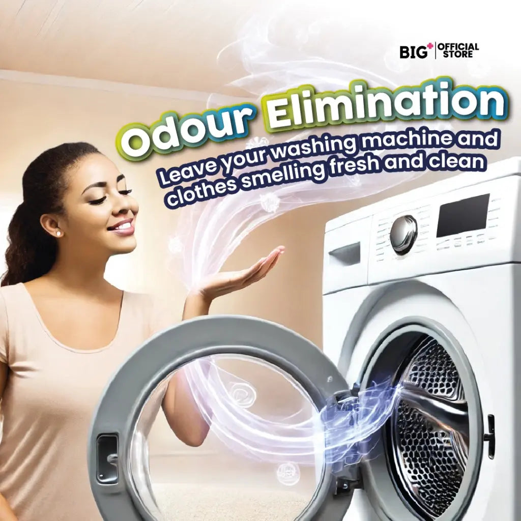 Big+ Active CleanMax Washer Cleaner 125g ×3s | Eliminate Odours & Compatible To All Washing Machines Big+