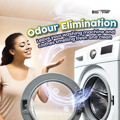 Big+ Active CleanMax Washer Cleaner 125g ×3s | Eliminate Odours & Compatible To All Washing Machines Big+