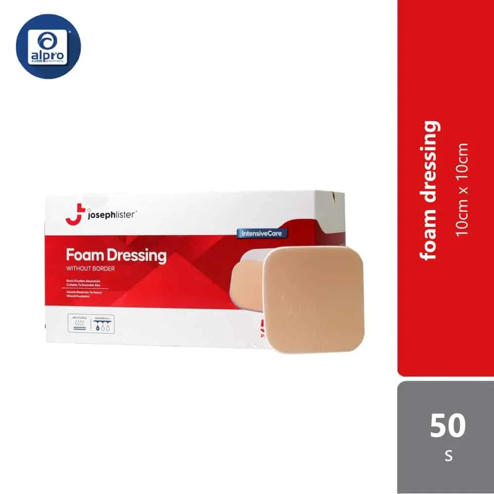josephlister-foam-dressing-without-border-10cmx10cm-50s
