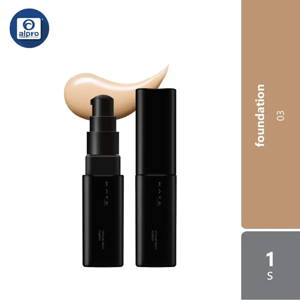 Kate Virtual Skin Maker Foundation 1s (00/ 01/ 02/ 03/ 04/ 06) | Natural & Lightweight Kate