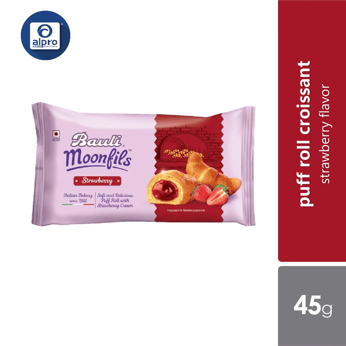 bauli-moonfils-45g-vanilla-strawberry-cheese-chocolate-soft-fluffy-croissant product image 1