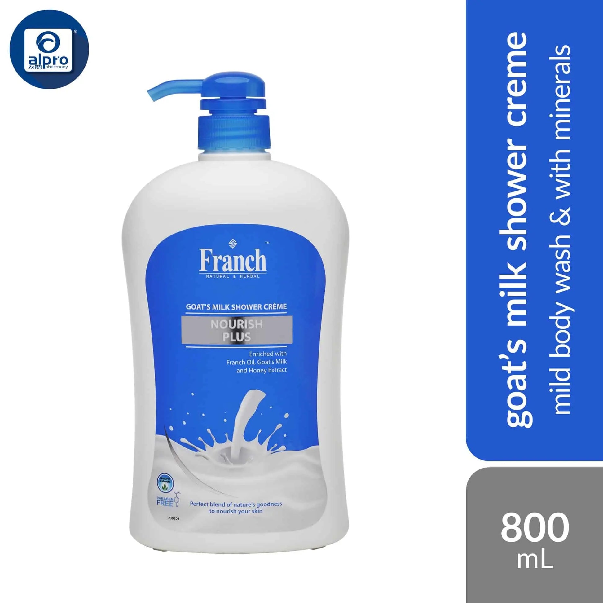 franch-herbal-shower-creme-assorted-800ml-restore-hair-moisture-loss product image 1