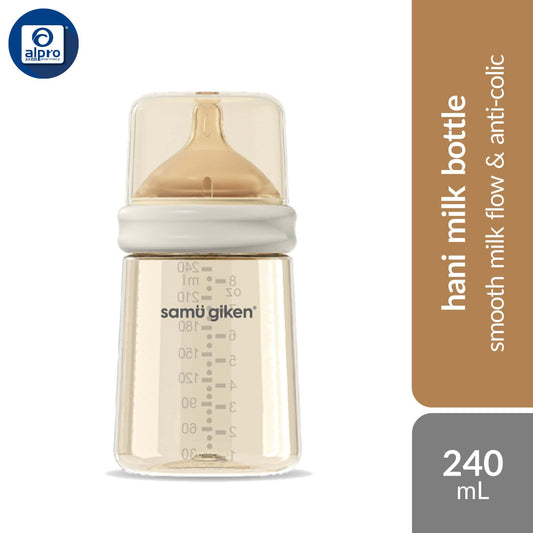 samu-giken-hani-ppsu-bottle-160ml-240ml-300ml-easy-temperature-monitor-changing-scale-colour product image 1