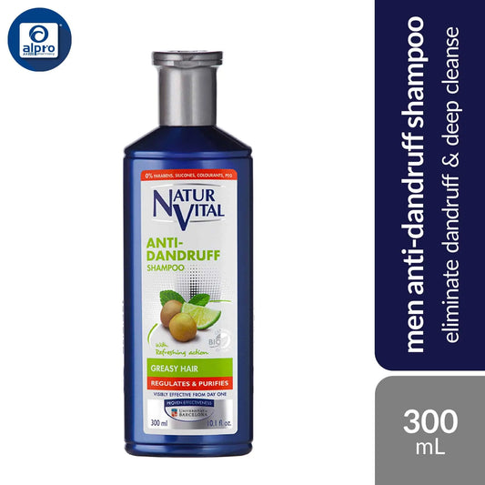 naturvital-anti-dandruff-shampoo-for-men-sensitive-scalp-greasy-hair-300ml-calming-effect-itching-relief product image 1