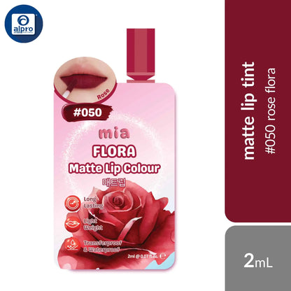 mia-flora-matte-lip-colour-waterproof-transfer-proof-lip-tint-assorted-sachet-2ml-lightweight-intense-matte-colour-050-rose