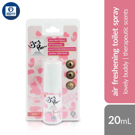 joy-poo-toilet-spray-oceanic-romance-lovely-buddy-refreshing-green-happy-garden-lemon-grass-20ml-therapeutic-air product image 1