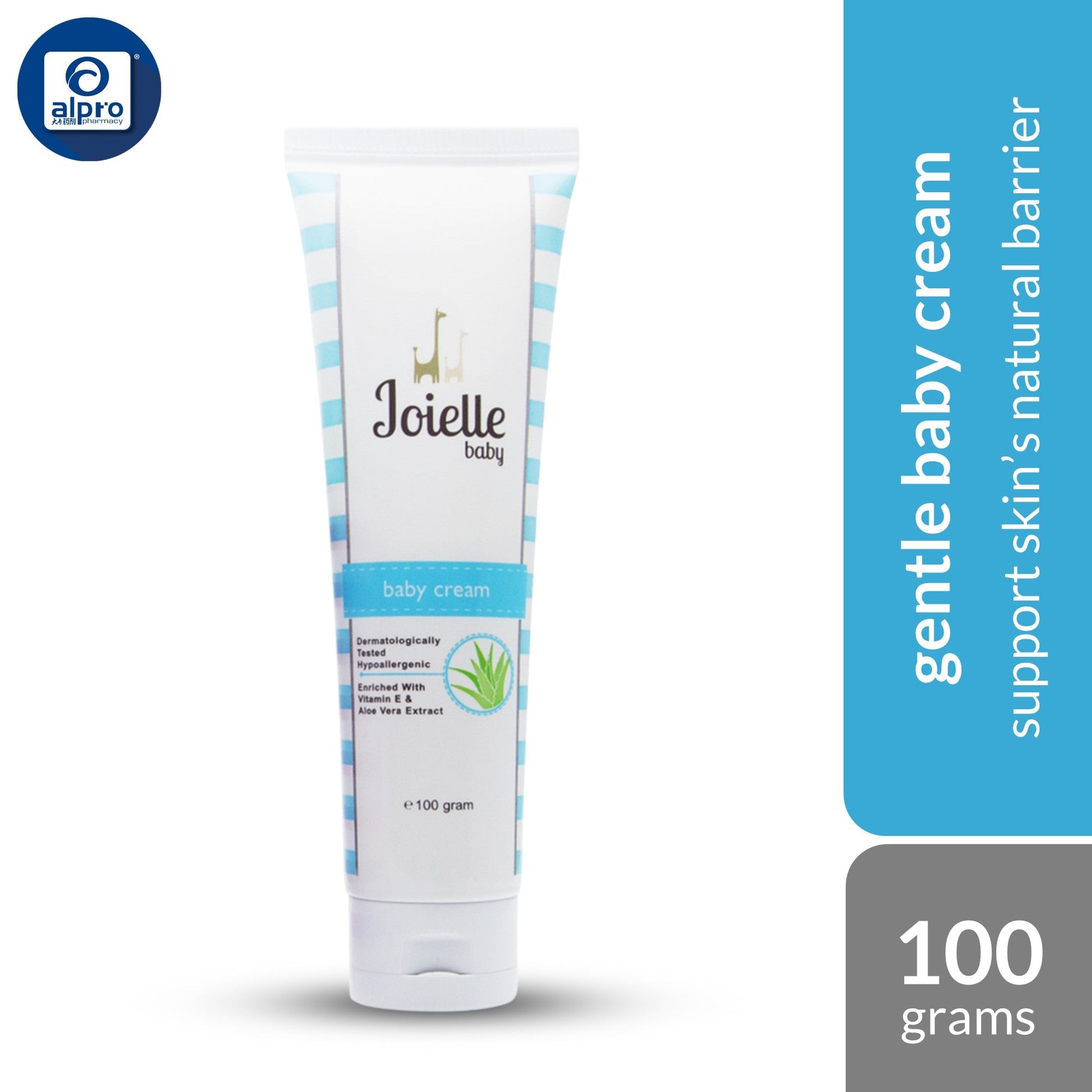 Joielle Baby Cream 100g | with Vitamin E & Soothing Aloe Vera Extract Joielle