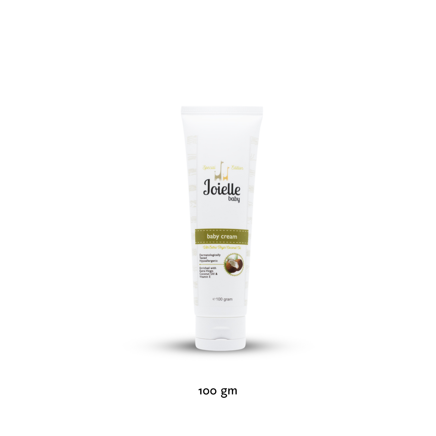 Joielle Baby Cream Virgin Coconut Oil 100g | Moisturise & Soften Baby's Skin Joielle