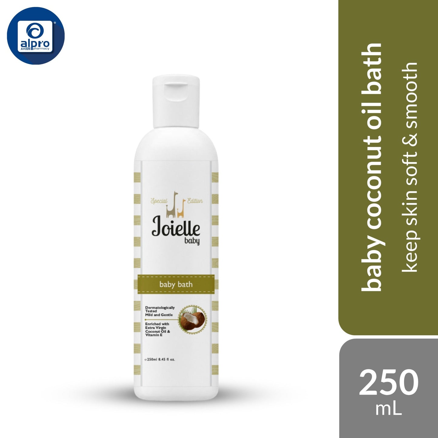 Joielle Baby Virgin Coconut Oil Baby Lotion 250mL | Keep Skin Soft & Smooth Joielle