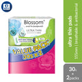 Blossom Ultra-Thin Pantyliners SF 155mm 30s × 2 Packs | Breathable & Antibacterial