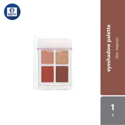 iromikke 4C Eyeshadow Palette (Bisc Chouchou/Teracotta Pipi/Fierte Noir/Chic Marron/Coquelicot Ange/Cocoa Orange/Rose M) iromikke