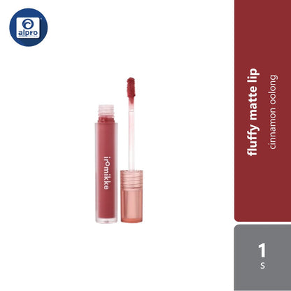iromikke Fluffy Matte Lip 1s (Cinnamon Oolong/Mont Blanc Milk/Rose Milk Tea/Peach Oolong) iromikke