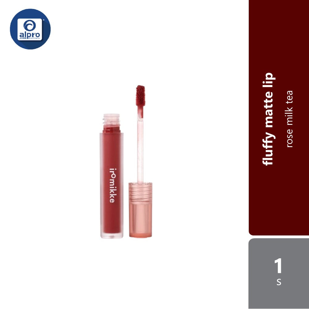iromikke Fluffy Matte Lip 1s (Cinnamon Oolong/Mont Blanc Milk/Rose Milk Tea/Peach Oolong) iromikke