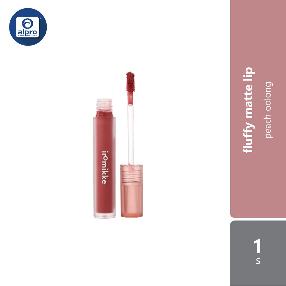 iromikke Fluffy Matte Lip 1s (Cinnamon Oolong/Mont Blanc Milk/Rose Milk Tea/Peach Oolong) iromikke