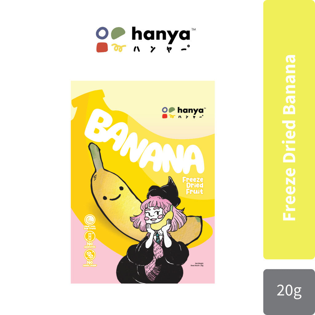 Hanya Freeze-Dried Fruit Chips 20g | Kids Healthy Snacks (Strawberry/Banana/Dragonfruit/Apple) Hanya