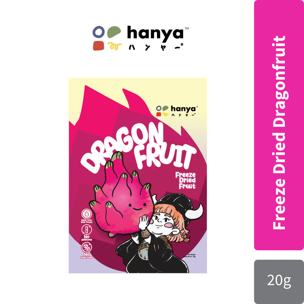 Hanya Freeze-Dried Fruit Chips 20g | Kids Healthy Snacks (Strawberry/Banana/Dragonfruit/Apple) Hanya