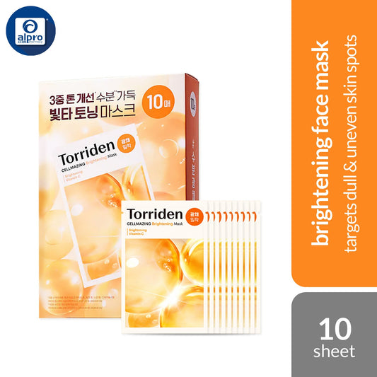 Torriden Cellmazing Brightening Mask 10s | Targets Dull & Uneven Skin Spots Torriden