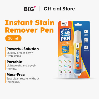 Big+ Instant Stain Remover Pen 20mL | Effective Precise Cleaning Big+